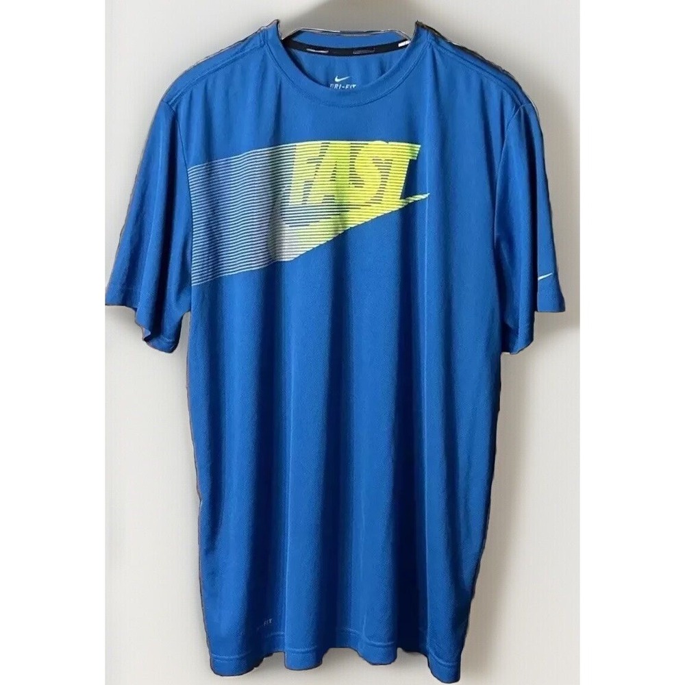 Mens‎ Nike Running Dri-Fit Swoosh FAST 100% Polyester Performance T Shirt Sz XL